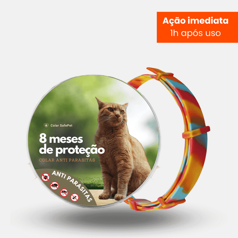 Coleira Ajustável para Cães e Gatos 70cm - Várias Cores