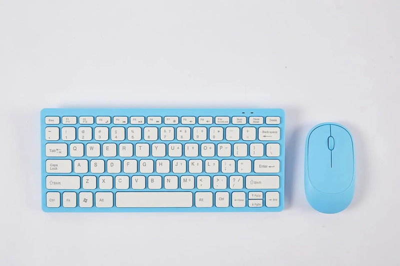 Teclado e Mouse Sem Fio 2.4G Portátil para Diversos Dispositivos