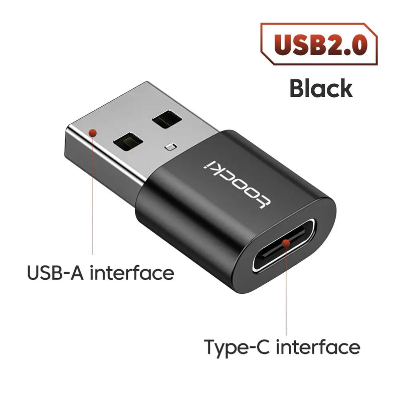 Adaptador USB 3.0/2.0 para Type-C e Micro USB.