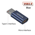 Adaptador USB 3.0/2.0 para Type-C e Micro USB.