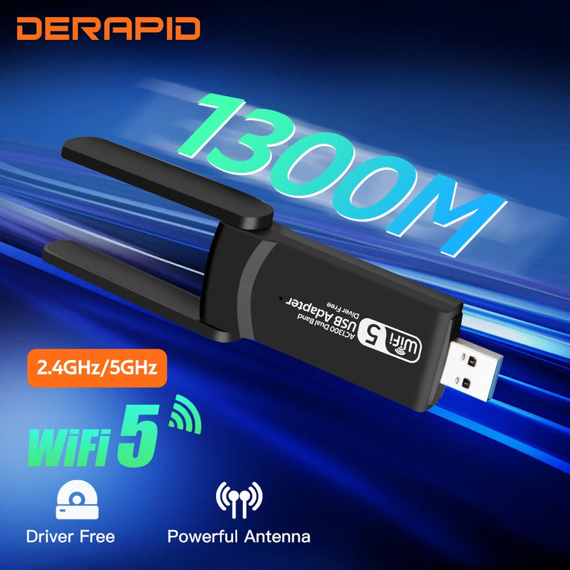 Adaptador USB-WiFi Dual Band para PC/Notebook