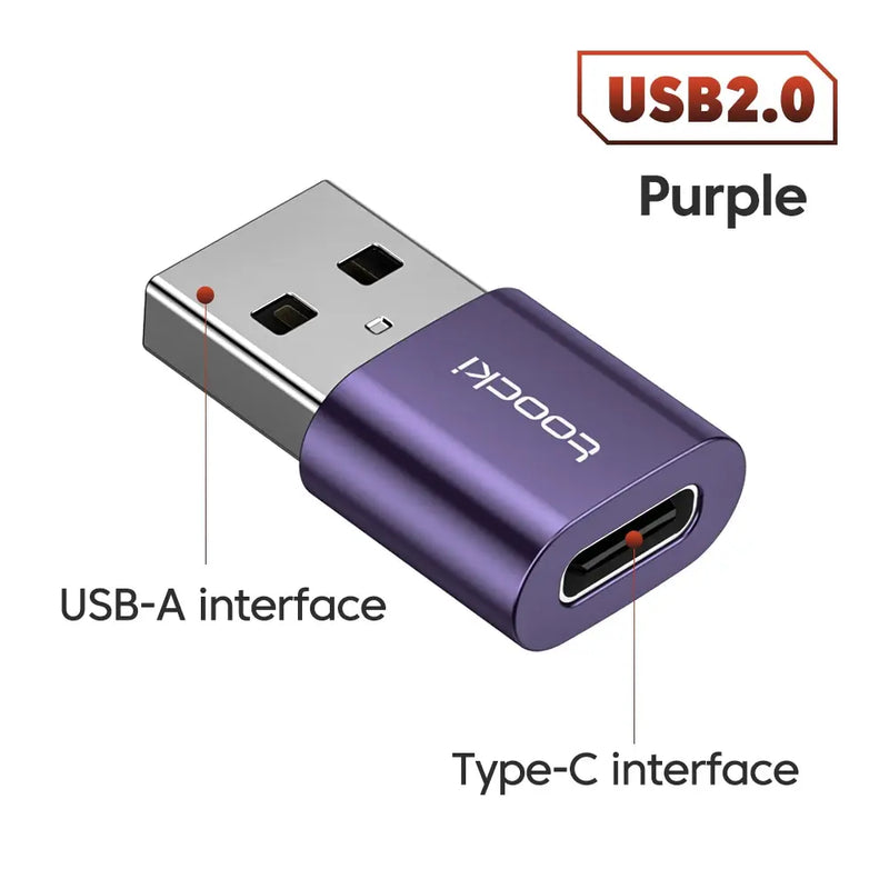 Adaptador USB 3.0/2.0 para Type-C e Micro USB.