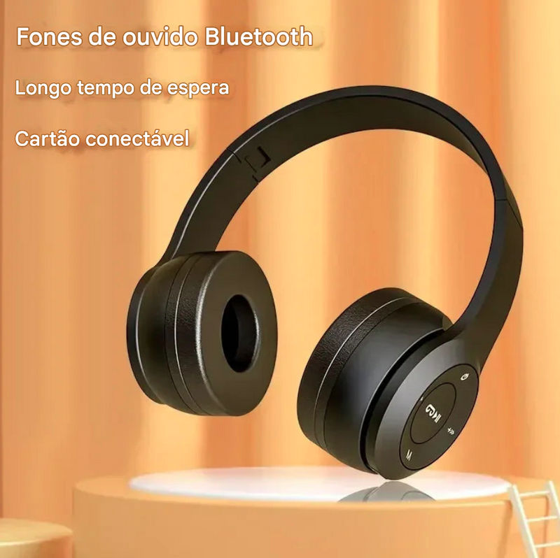 Fone de Ouvido Stereo Bluetooth 5.0 Sem Fio para Esportes