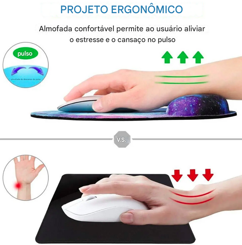 Almofada Ergonômica Antiderrapante para Escritório