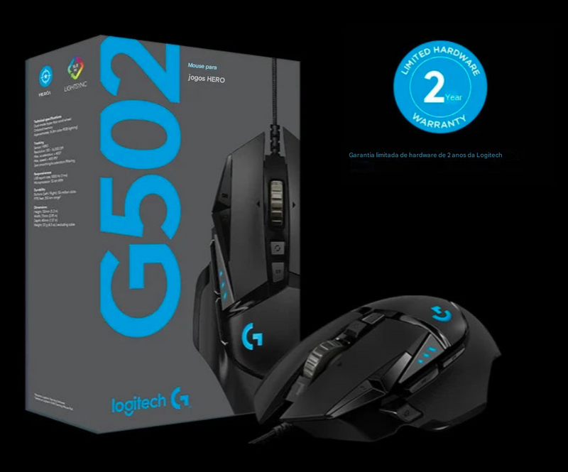 Mouse Logitech  Dominator Cable preciso e ideal para games.