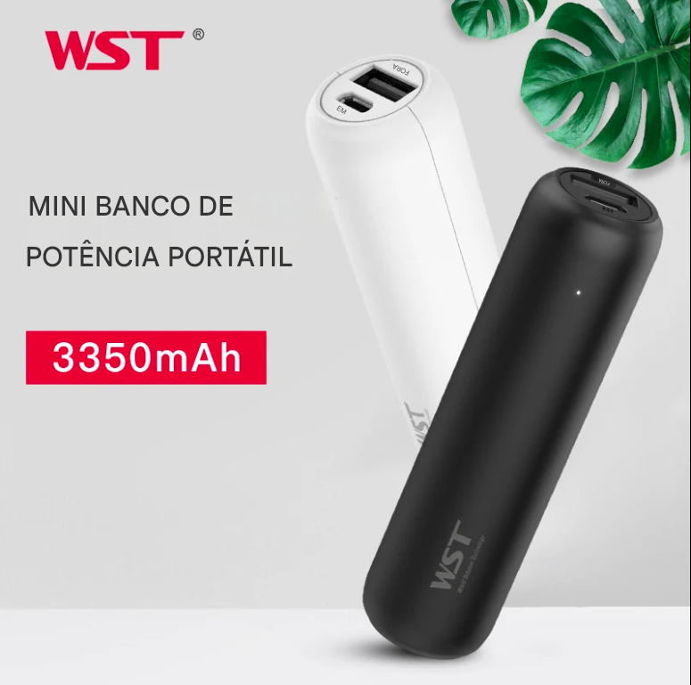 Power Bank Portatil USB Rápido e Flexível